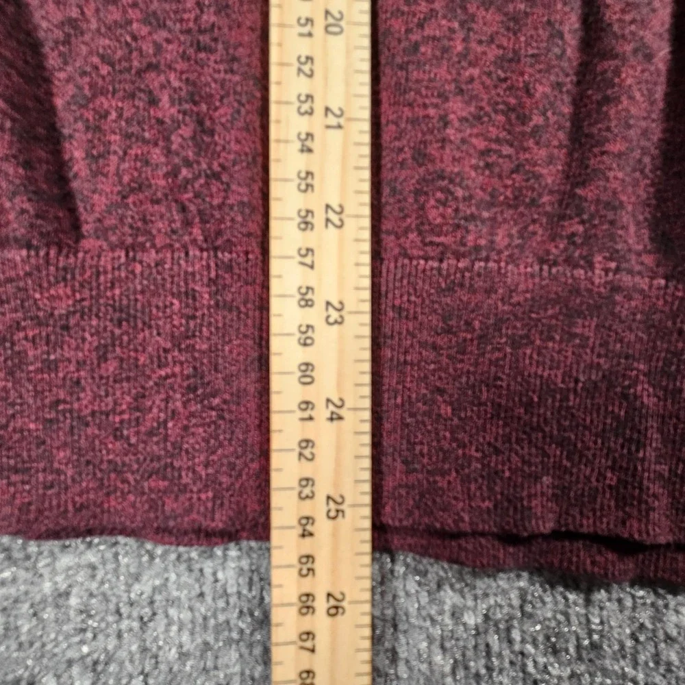 Banana Republic Luxe Sweater Collection Burgundy 1/4 Zip Pullover‎ Men's L